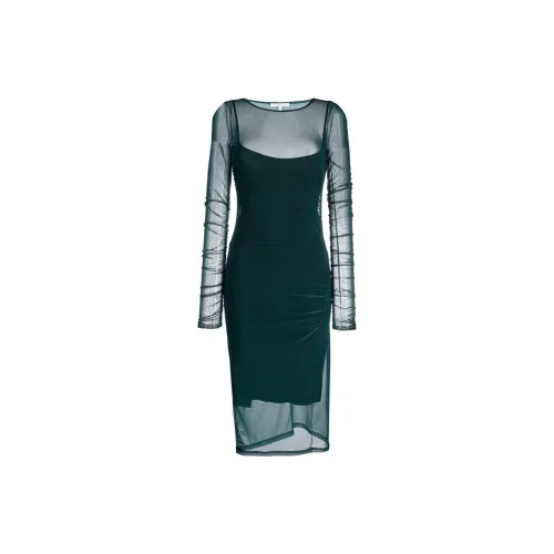 Patrizia Pepe Long-Sleeved Dresses Women's Dark Green