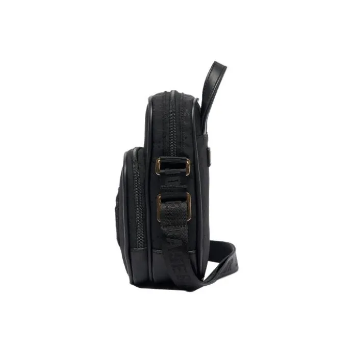 MLB New York Yankees Nylon Cell Phone Pouch, Crossbody Bag Regular Unisex Black-2