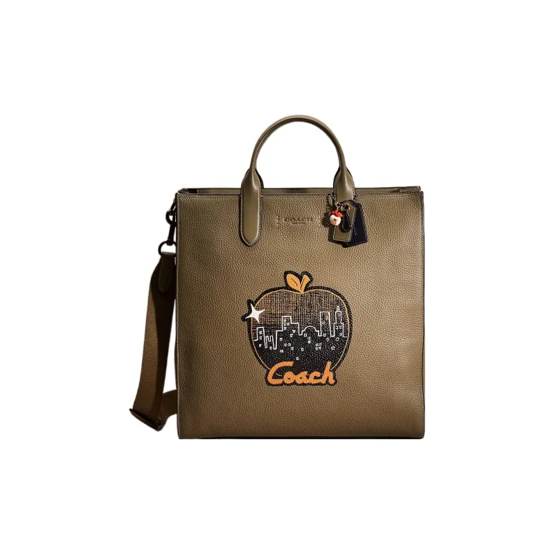 COACH Gotham Cow Leather Tote Bag Shopping Bag Handbag Shoulder Bag Women's Umber-0