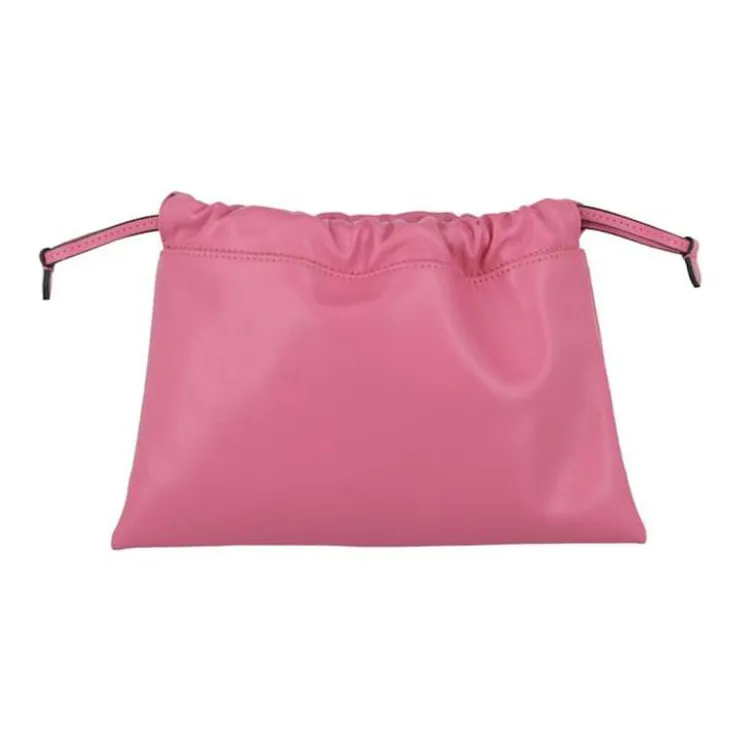 MOSCHINO Leather Clutches Crossbody Bag Shoulder Bag Women's Pink-4