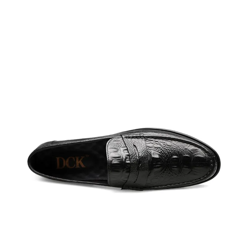 DCK Men's Casual Shoes Men Low Top Black/Red Brown/Dark Brown-3