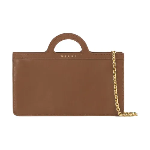 MARNI Logo Printed Chain-Linked Long Wallet