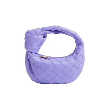 Bottega Veneta Lambskin Handbag Micro Women's Purple