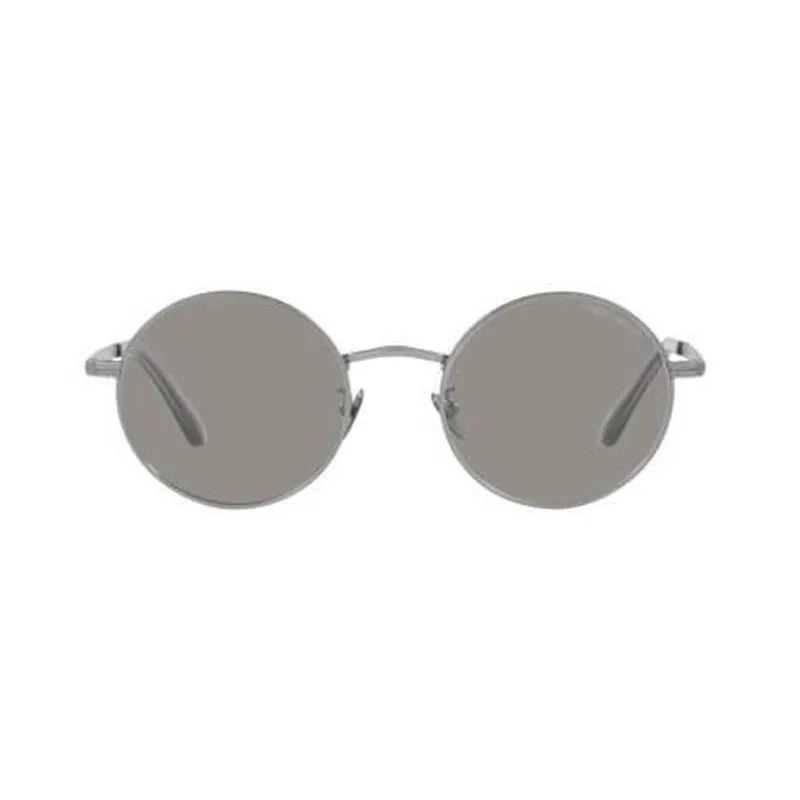 GIORGIO ARMANI Round Sunglasses Men's Gray-0