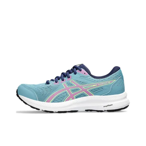 Asics Women's Gel Contend 8 'Gris Blue Hot Pink'