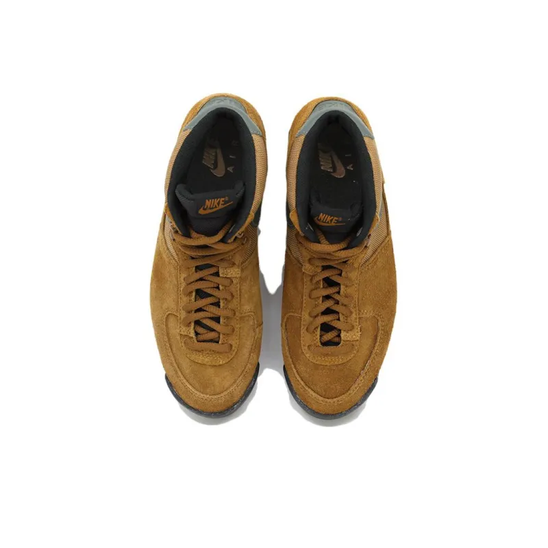 Nike Air Approach Mid Cushioning Anti-Slip And Wear-Resistant Mid-Top Vintage Basketball Shoes Men's Brown-2