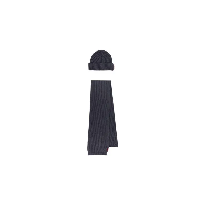 DSQUARED 2 Logo Patch Scarf Beanie Set-0