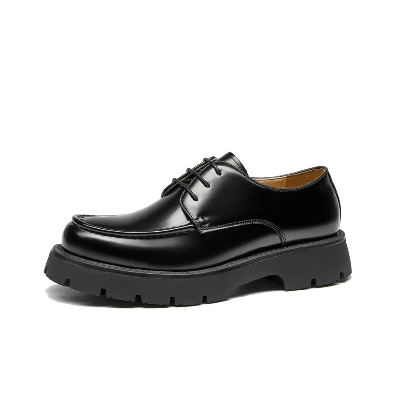 Beau Today Men's Casual Shoes Men Low Top Classic Black-1