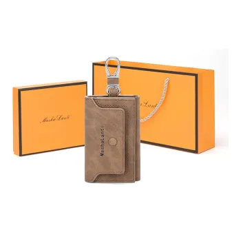 MashaLanti PU Bonded Polyurethane Wallet Storage Bag Card Holder Key Pouch Regular Men's