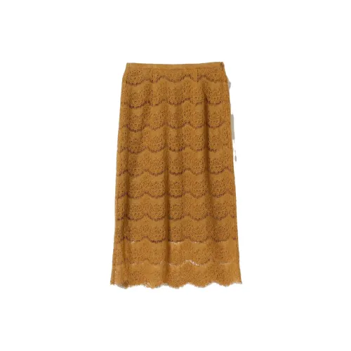 Beams Casual Long Skirts Women's Mustard