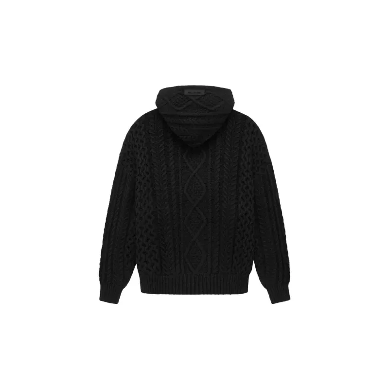 Fear Of God Essentials Cable Knit Hoodie-1