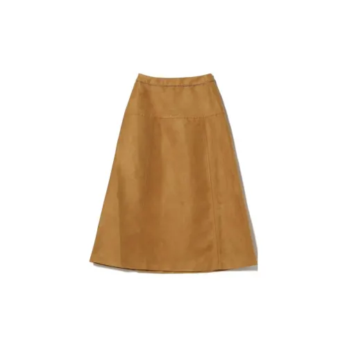 Beams Casual Long Skirts Women's Mustard