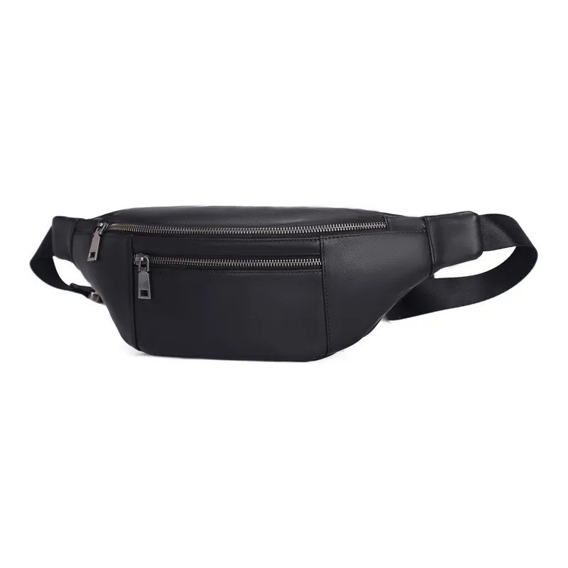 Slazenger Genuine Leather Dumpling Bag Fanny Pack Unisex-2