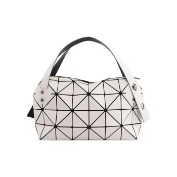 ISSEY MIYAKE Boston Artificial Leather Polyester Boston Bag Handbags Women's Light Beige