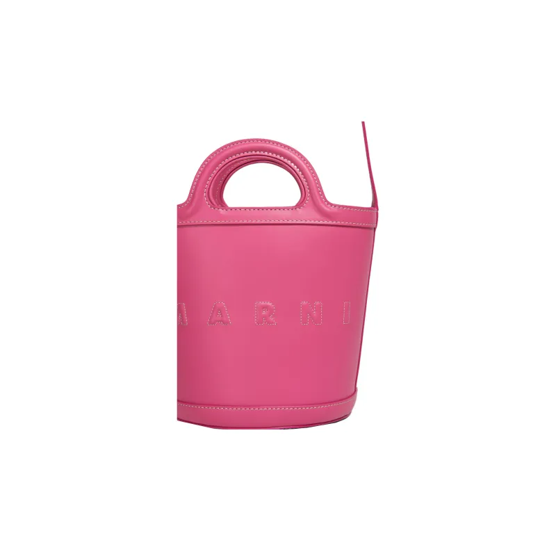 MARNI Logo Embossed Tropicalia Small Bucket Bag-4