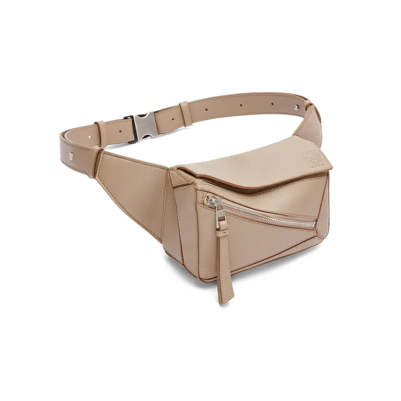LOEWE Puzzle Classic Cow Leather Fanny Pack Mini Men's Sand-1