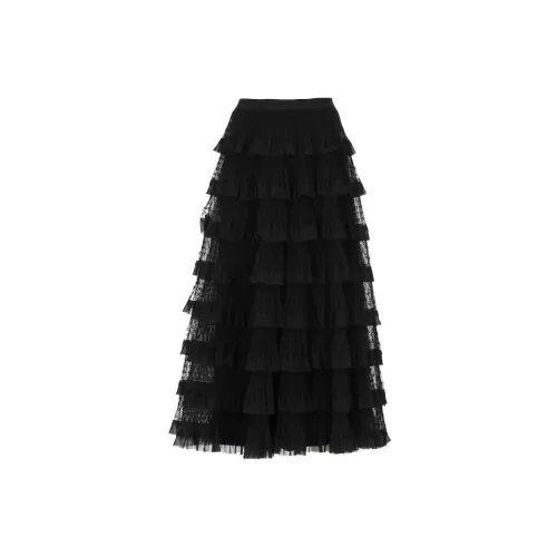 RED VALENTINO Casual Long Skirts Women's Black