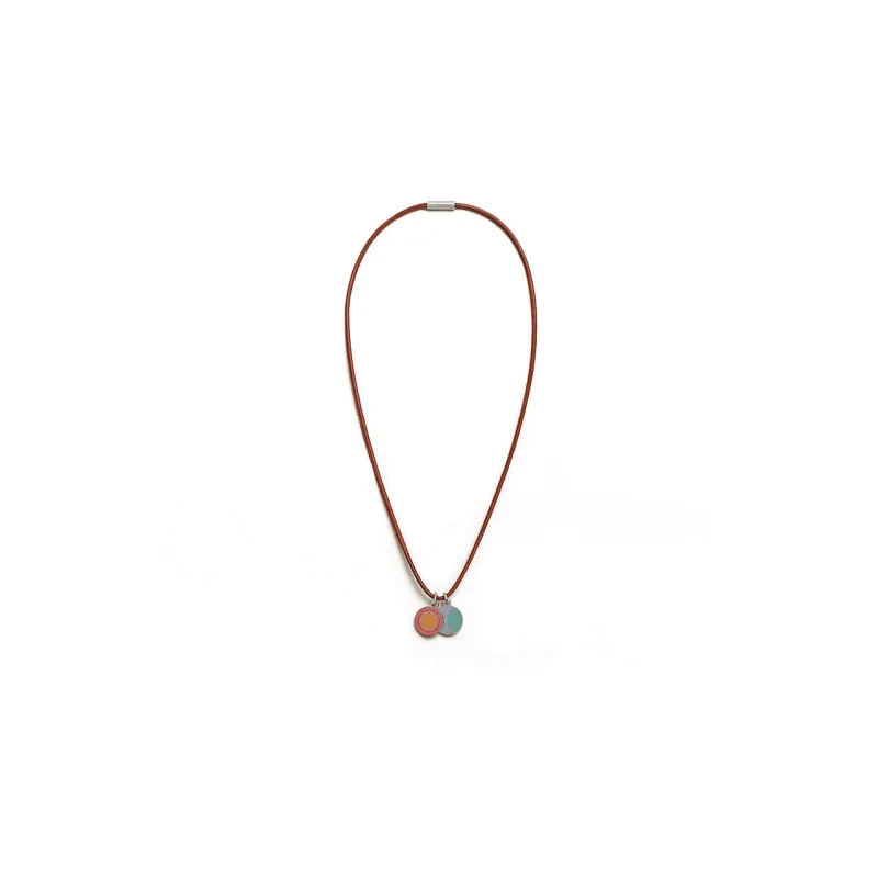 HERMES Eclipse Calfskin Necklaces Unisex Multicolor-1