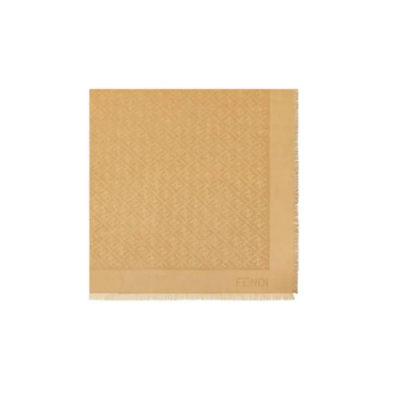 FENDI Knit Scarves Women's Yellow-1