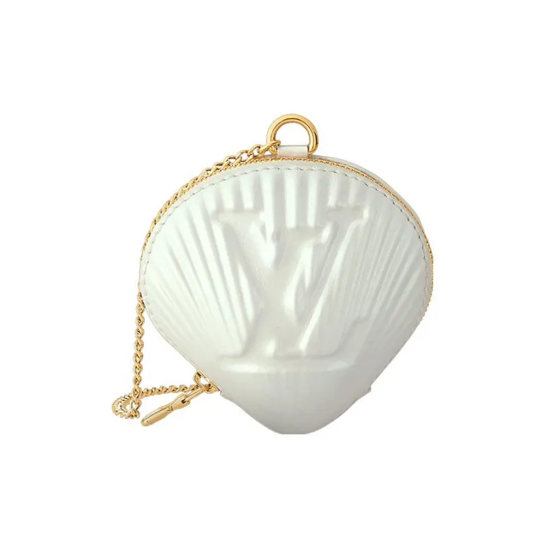 LOUIS VUITTON Shell Coin Purse White-0