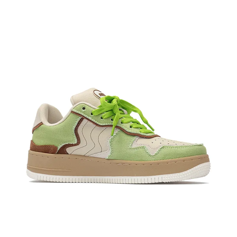 MR.PESIN Low Top Skateboard Shoes Unisex Green-1