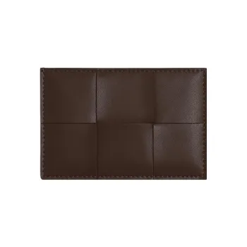 Bottega Veneta Cow Leather Card Holder Men's Light Brown