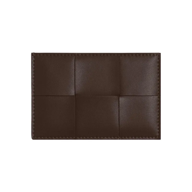 Bottega Veneta Cow Leather Card Holder Men's Light Brown-0