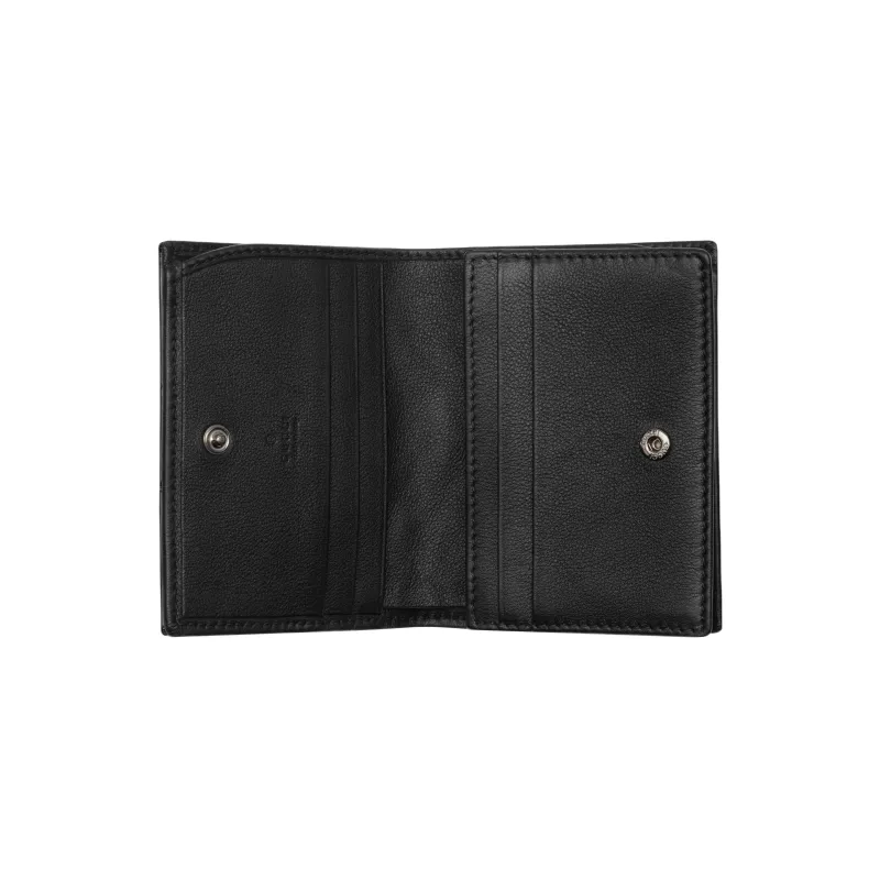 GUCCI GG Marmont Patent Leather Card Holder Wallet Women's Black-5