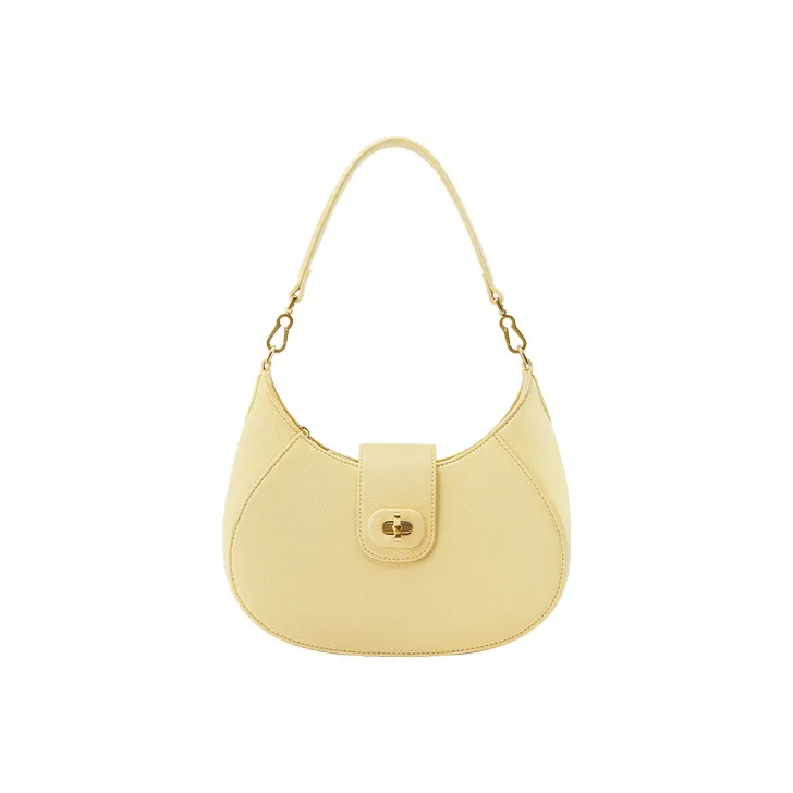 JONBAG Synthetic Leather Shoulder Bag Handbag Crossbody Bag Women's White/Yellow Cream/Honey Brown-1