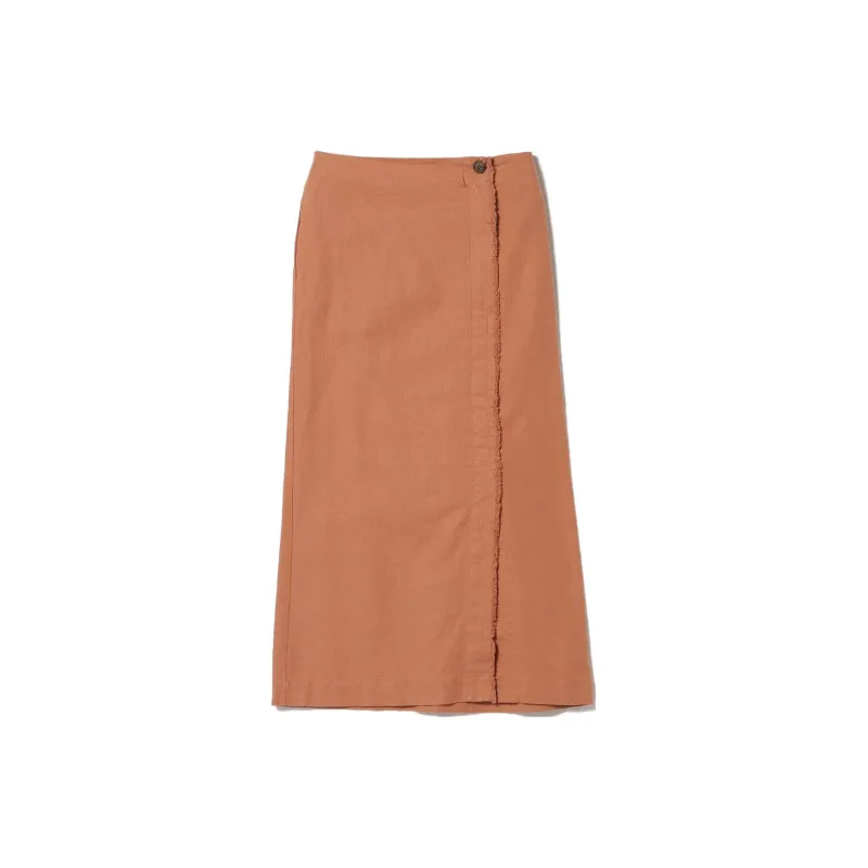 Beams Casual Long Skirts Women's Orange-1