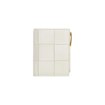 Bottega Veneta Sheepskin Wallet Trumpets Women's White