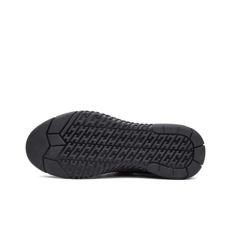 Jeep Cushioning Abrasion Resistant Lightweight Breathable Slip Resistant Low Top Outdoor Shoes Men's Black-4