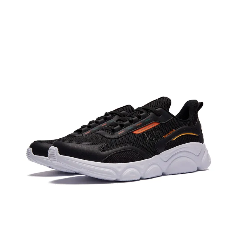 361° Low Top Running Shoes Men's Black Orange-2