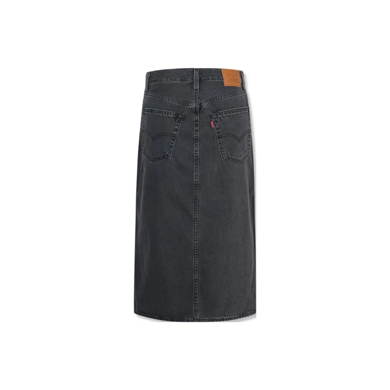 Levis Casual Long Skirts Women's Smoke Gray-1