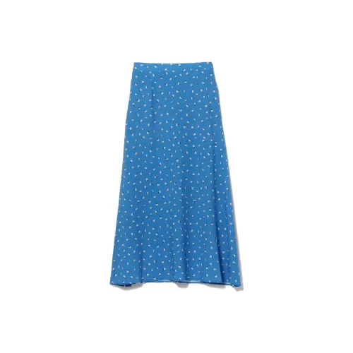 Beams Casual Long Skirts Women's Blue