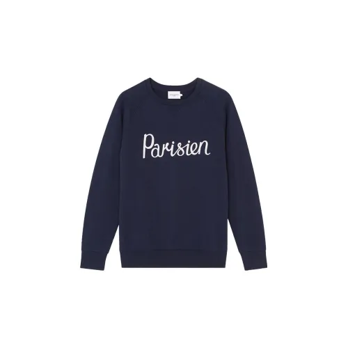 Maison Kitsune Sweatshirts Unisex Navy Blue