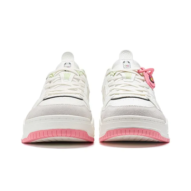 XTEP Reverse Low Top Skateboard Shoes Women's Sail White-3