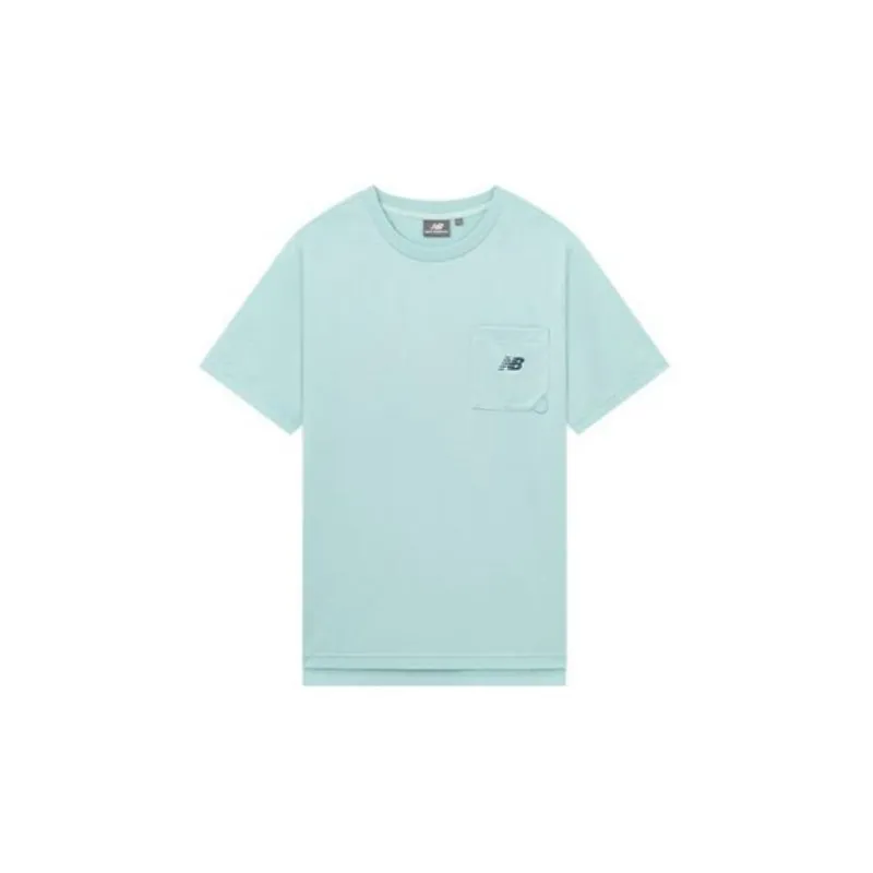 New Balance Drop Shoulder Sleeve T Shirt Unisex Mint Green-1