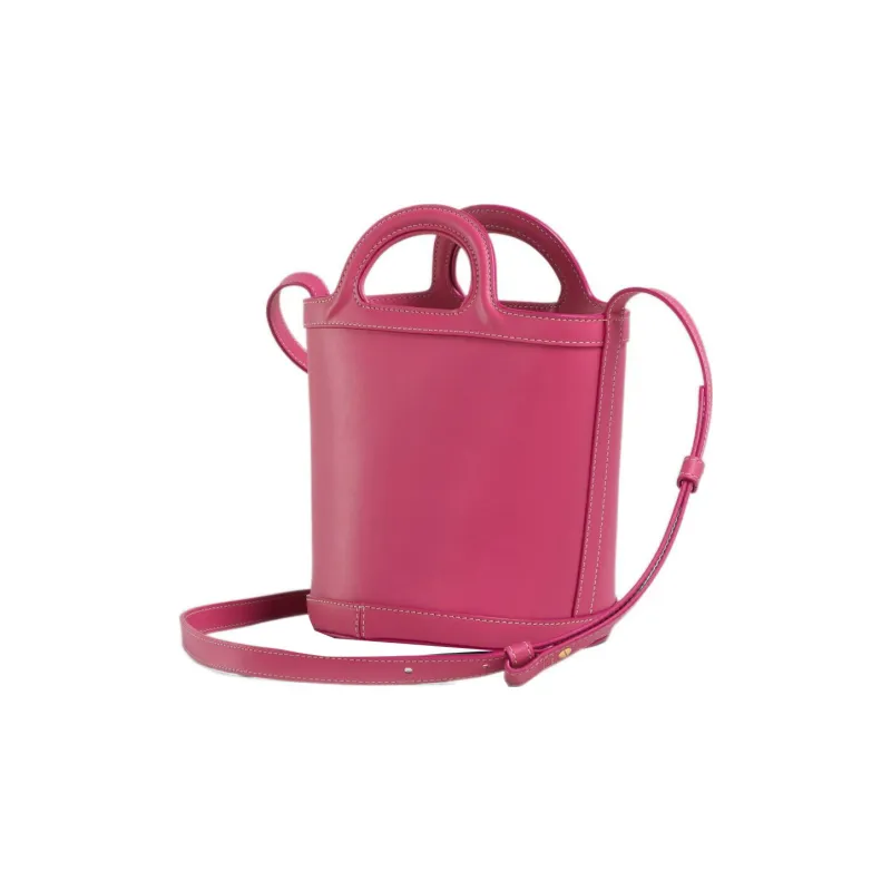 MARNI Logo Embossed Tropicalia Small Bucket Bag-2