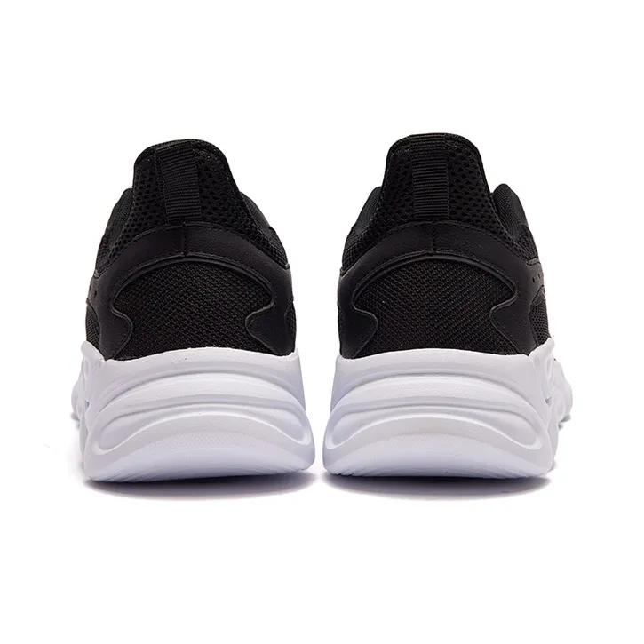 361° Breathable And Wear resistant Low Top Running Shoes Men's Black White-3