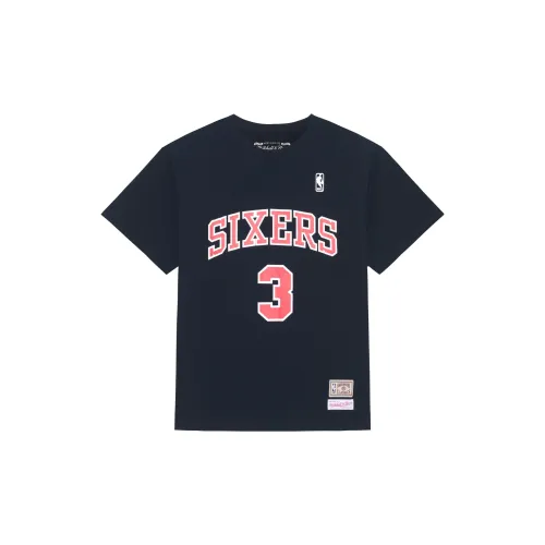 Mitchell Ness T-Shirts Unisex Black