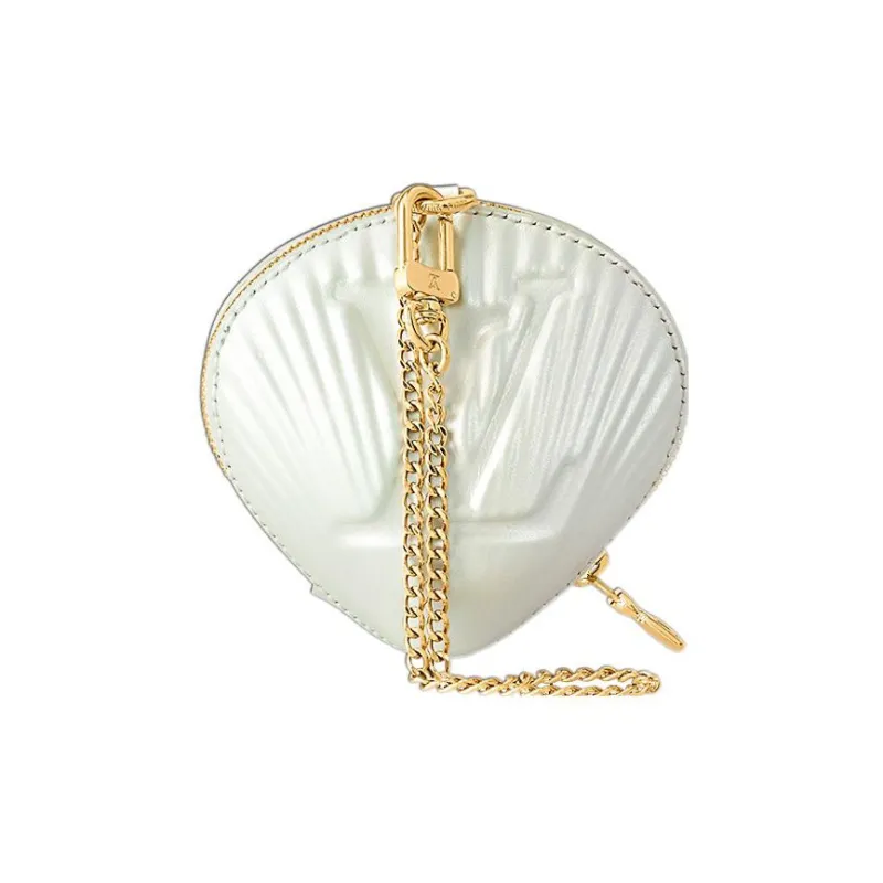 LOUIS VUITTON Shell Coin Purse White-3