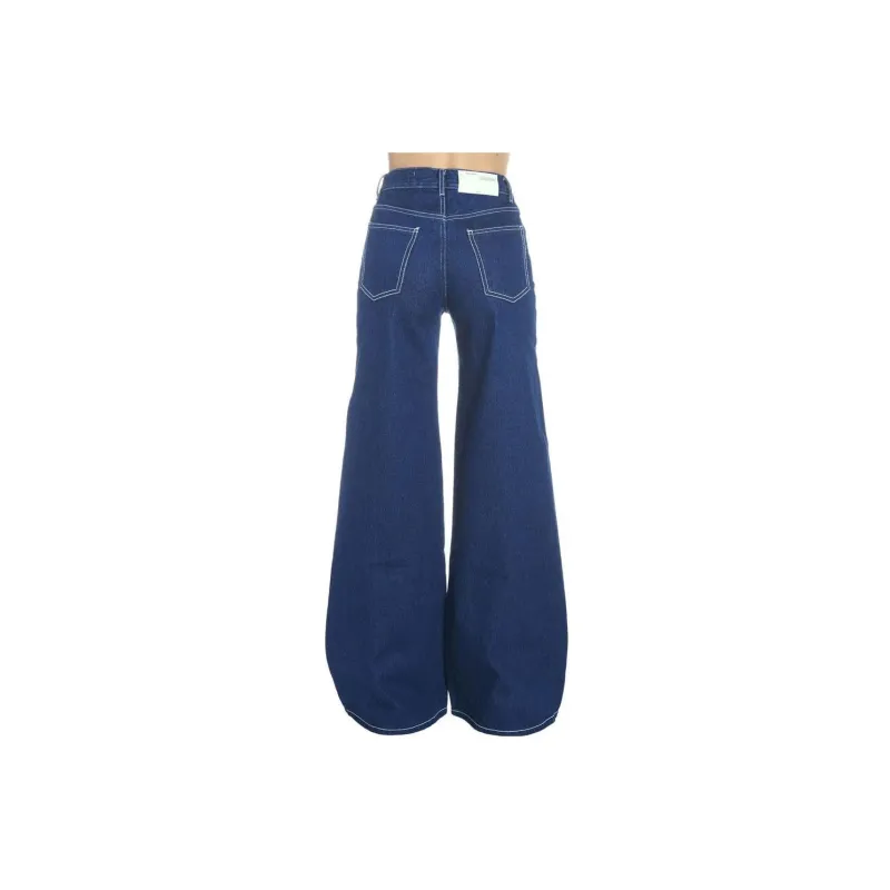 OFF-WHITE Jeans Women's Blue-2