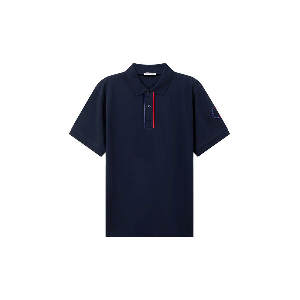 Moncler Polo Shirt Men Navy POIZON