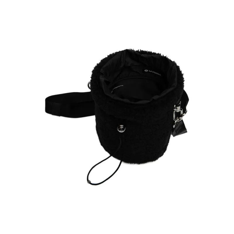 Lululemon Suede Bucket Bag Crossbody Bag Women's Black-1