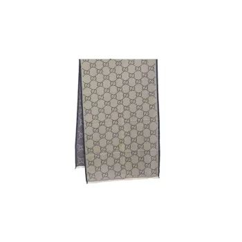GUCCI Gg Supreme Fringed Edge Scarf