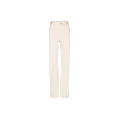 Rabanne Disc-embellished Straight-leg Trousers