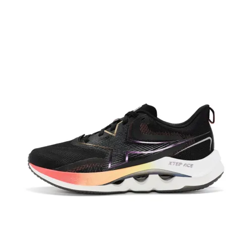 XTEP Speed 4.0 Pro Running Shoes Women's Low-Top Black/Coral Orange