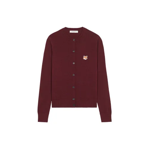 Maison Kitsune Knitwear Women's Burgundy