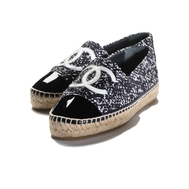 CHANEL Women's Casual Shoes Women's Black White-2
